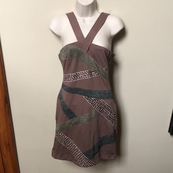 Guess size small bandage look dress w/ rhinestone - Picture 1 of 7
